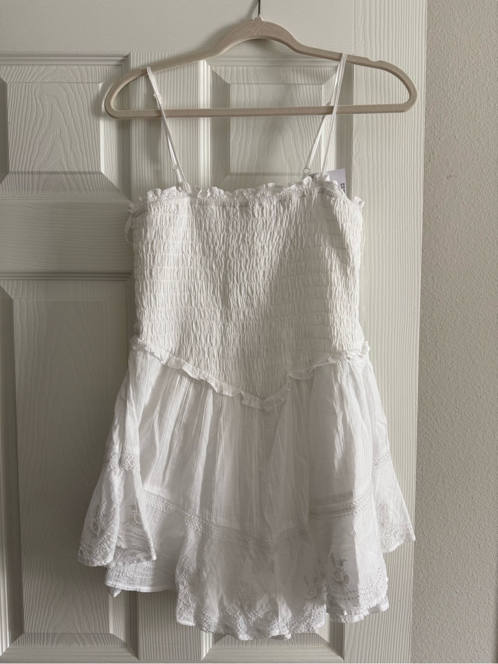 American Eagle Outfitters White Smocked dress with underpants